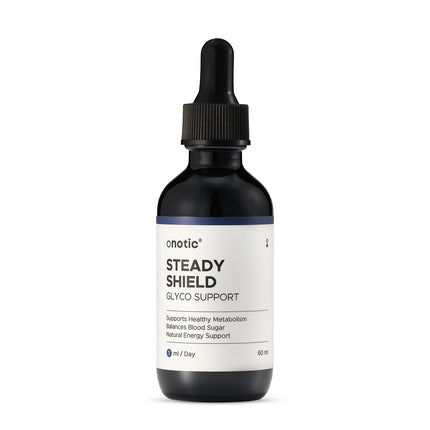 ONOTIC Glyco Support Steady Shield Drops – 17-in-1 Herbal Blood Sugar Health (60 ml) | Vegan, Non-GMO, Gluten Free
