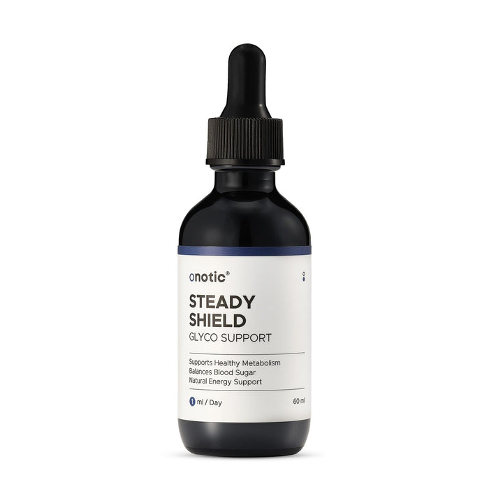 ONOTIC Glyco Support Steady Shield Drops – 17-in-1 Herbal Blood Sugar Health (60 ml) | Vegan, Non-GMO, Gluten Free