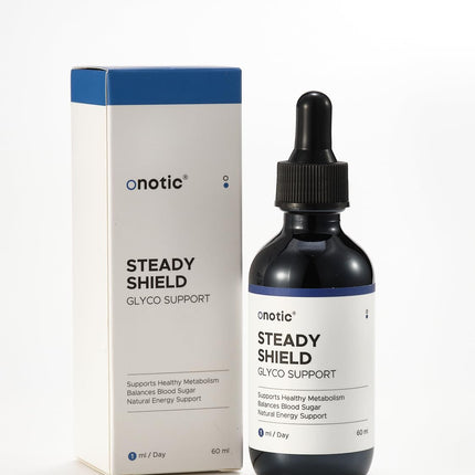 ONOTIC Glyco Support Steady Shield Drops – 17-in-1 Herbal Blood Sugar Health (60 ml) | Vegan, Non-GMO, Gluten Free