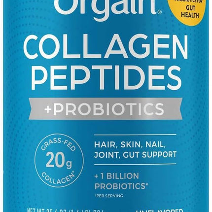 Orgain Collagen + Superfoods with 20g Grass-Fed Collagen & Vitamin C — Unflavored, 25.6 oz