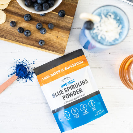 Lone Star Botanicals Organic Blue Spirulina Powder – 300 Servings, Non-GMO, Vegan, Gluten-Free, USDA Certified