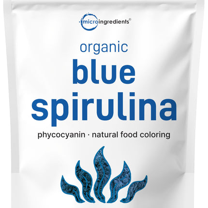 Organic Blue Spirulina Powder (Phycocyanin Extract) – 60 Servings – 100% Vegan