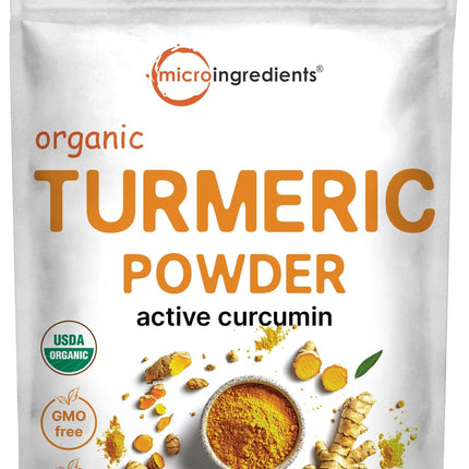 Organic Turmeric Powder 5 lbs | Rich in Curcumin | Non-GMO & Vegan | India Origin