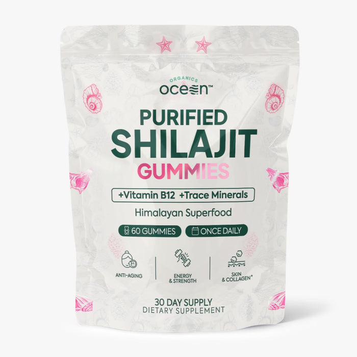Organics Ocean Shilajit Gummies – Pumpkin Cocoa, 60 Gummies