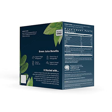 Organifi GO Packs: Green Juice - Organic Travel Greens Powder (30 Packs)