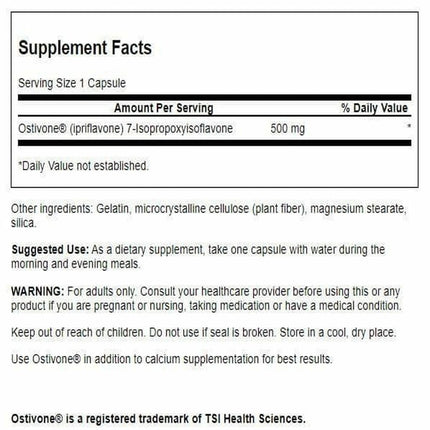 Swanson High Potency Ostivone 500 mg – 60 Capsules
