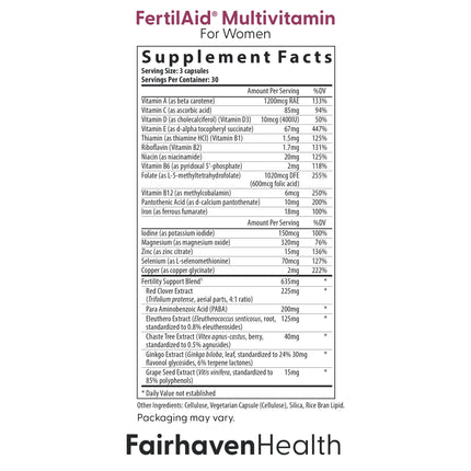 FertilAid for Women & Ovaboost Combo – Fertility Supplements (Ovulation & Egg Quality)