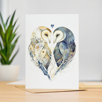 Anniversary Card For Husband Card for Anniversary Card For Wife Owl Anniversary Card For Couple Son and Daughter-In-Law