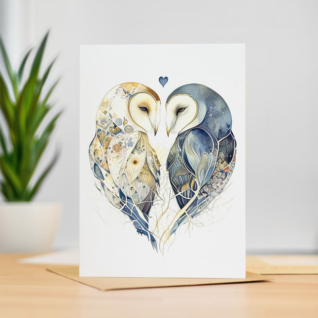 Anniversary Card For Husband Card for Anniversary Card For Wife Owl Anniversary Card For Couple Son and Daughter-In-Law