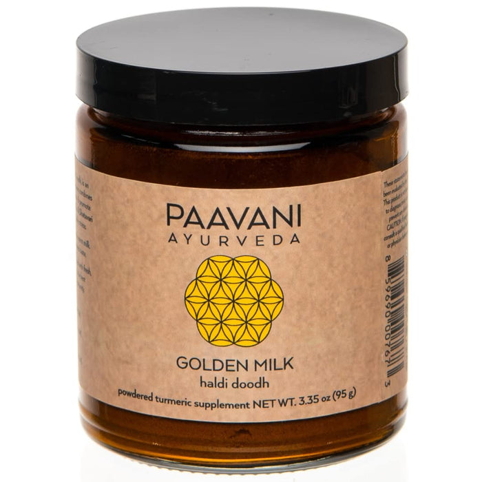 PAAVANI Ayurveda Golden Milk – Organic Turmeric & Ashwagandha, 38 Servings