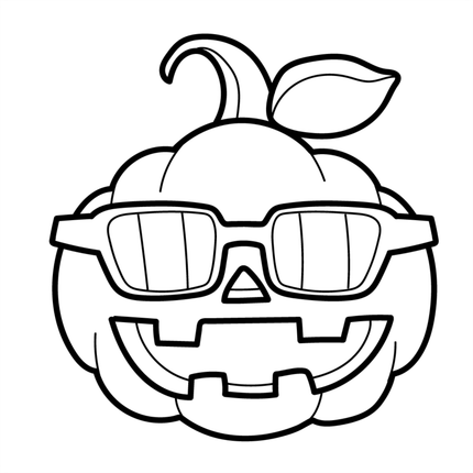 Halloween Colouring Book - 55 Bold and Simple Designs for Young Kids