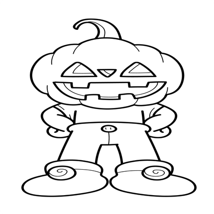 Halloween Colouring Book - 55 Bold and Simple Designs for Young Kids