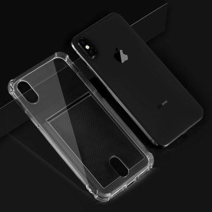 Soft TPU Clear Case With Card Slot - For iPhone Xs Max