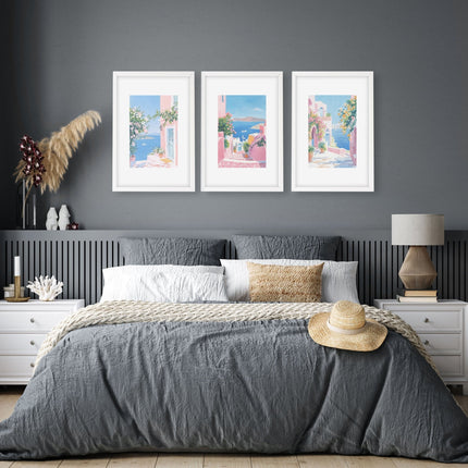 Paintings Of The Sea | Set of 3 Beach Decor Wall art Prints