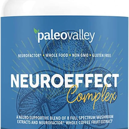 Paleovalley NeuroEffect: Focus, Memory & Energy with 8 Mushroom Extracts | 28-Day Supply