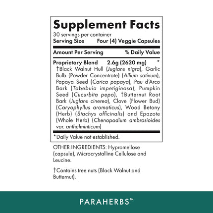Michael's Health Naturopathic Programs Paraherbs - 120 Vegetarian Capsules - Fibers to Support Intestinal Tract - Kosher - 30 Servings