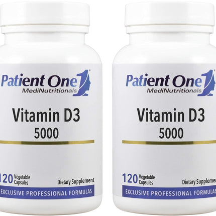 Patient One Vitamin D3 5,000 IU – Immune, Heart & Bone Support (2-Pack)