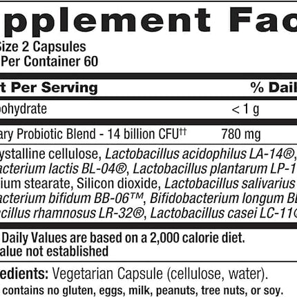 PB8 Probiotic - 3 Pack | 14 Billion CFU per Bottle | 8 Strains | Dairy/Gluten/Soy Free