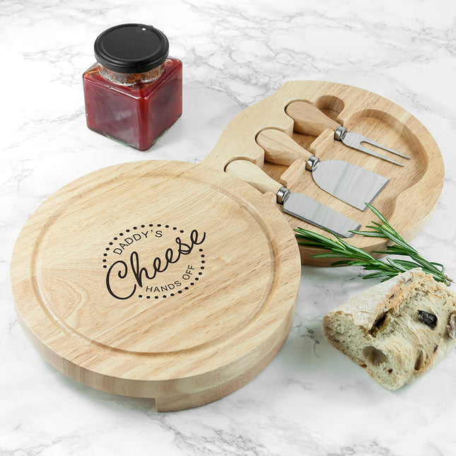 Personalised Hands Off Cheese Board Set