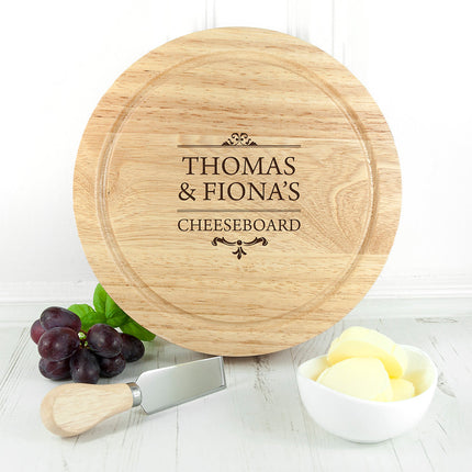 Personalised Traditional Couple's Cheese Board Set