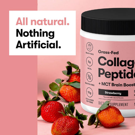 Perfect Keto Collagen Peptides Powder with MCT Oil – Grass-Fed Type I & III, Gluten Free, Low Carb, Keto Coffee Creamer