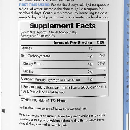 PERFECT PASS Prebiotic PHGG Powder – 210g, Natural, Gluten Free, Non-GMO, Kosher, Sugar Free