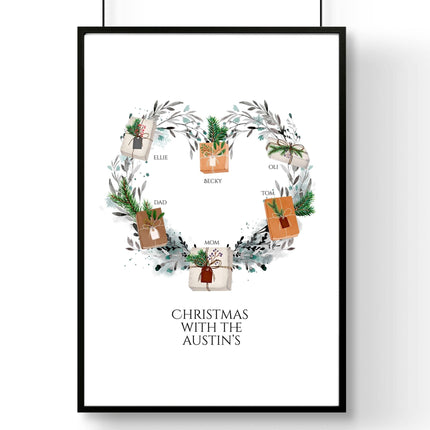 Personalized gift for family wall art