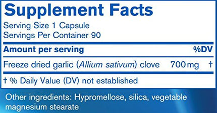 Pharmax Garlic Freeze Dried 90 Caps | Respiratory & Cardio Health