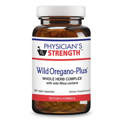 Physician's Strength Wild Oregano-Plus - 90 Capsules | Immune Support, Digestion & Bones - Non-GMO