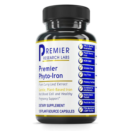 Phyto-Iron Premier Plant-Based Iron — 18 mg, 120 Capsules