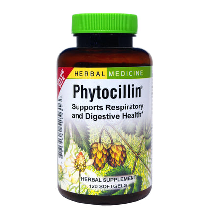Herbs Etc. Phytocillin: Respiratory & Digestive Health Support | 120 Softgels