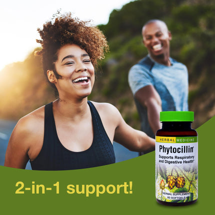 Herbs Etc. Phytocillin® 60-Count Softgels – Respiratory & Digestive Support