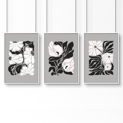 Pictures For Living Room | Set of 3 Botanical Wall art Prints