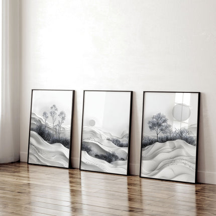 Pictures For Office | Set of 3 wall art prints