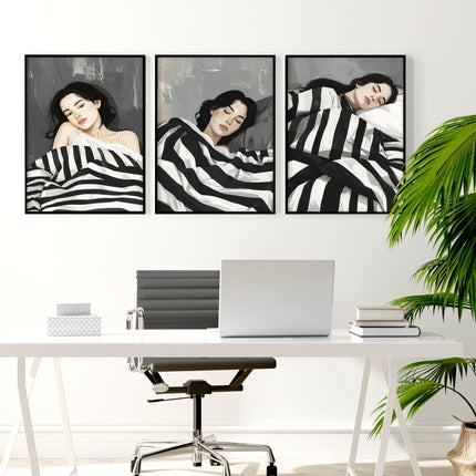 Pictures In Frames | Set of 3 Boho Women Wall art Prints