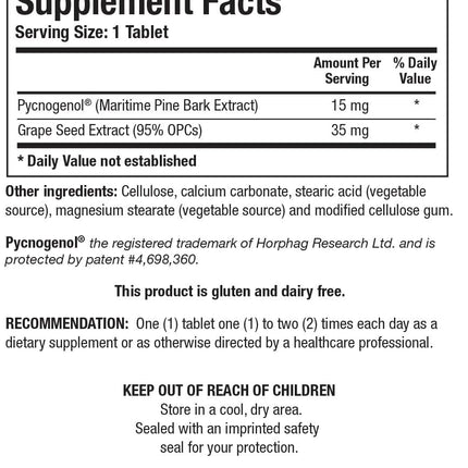 Biotics Bio Cyanidins OPC – Radiant Skin, Antioxidant Support & Heart Health, Pine Polyphenols, 60 Tablets
