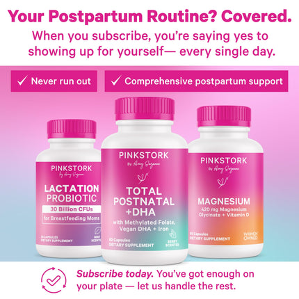 Pink Stork Lactation Probiotic – 30B CFU Multi-Strain for Breastfeeding Women
