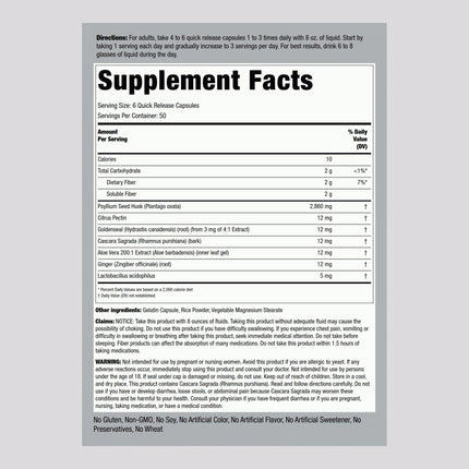 Piping Rock Colon Cleanse Pills - 300 Capsules | Herbal Detox | Pack of 2