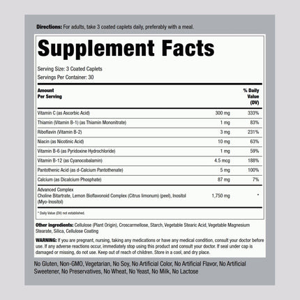 Piping Rock Tinnitus Supplement - 90 Caplets (Pack of 2) | Vegetarian, Non-GMO, Gluten Free