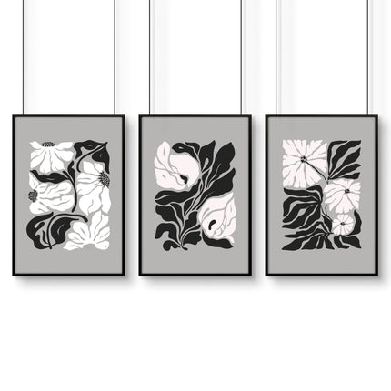 Posters For Bathrooms | Set of 3 Botanical Wall art Prints