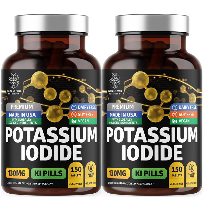 Premium Potassium Iodide Tablets – 130 mg/Serving, 300 Count