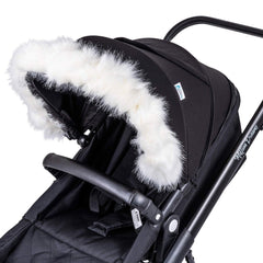 Pram Fur Hood Trim Attachment for Pushchair