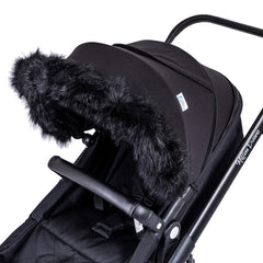 Pram Fur Hood Trim Attachment for Pushchair