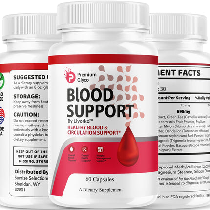 (2 Pack) Premium Glyco Capsules - Official PremiumGlyco Blood Support, 120 Capsules