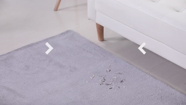 Two-row Brush Handheld Carpet Sweeper Brush Sofa Bed Pet Hair Debris Crumb Dirt Fur Cleaner Roller Cleaning Tools, Random Color Delivery