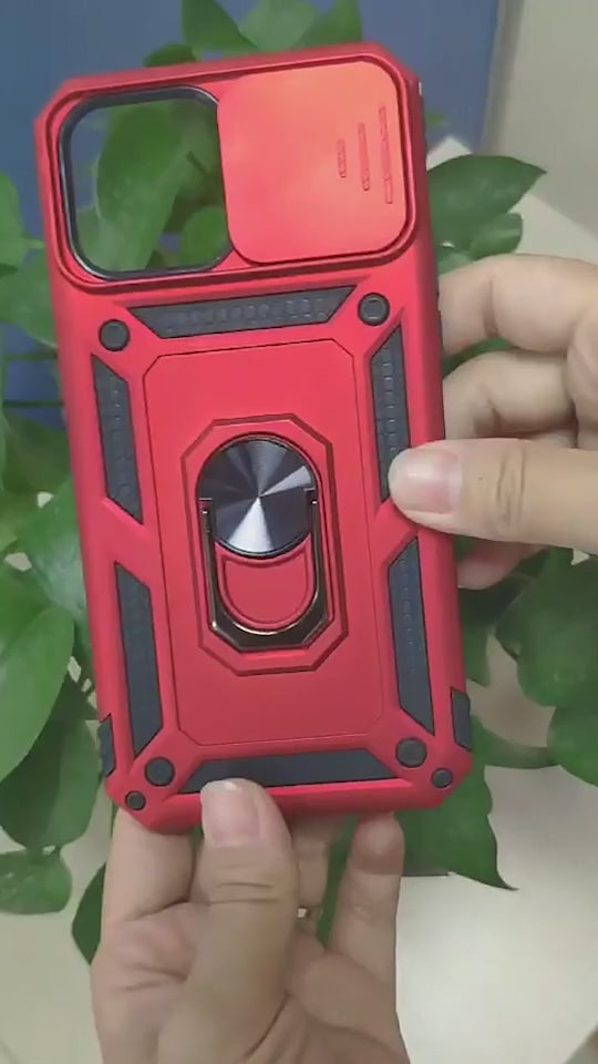 For iPhone 15 Pro Sliding Camshield Holder Phone Case(Silver)