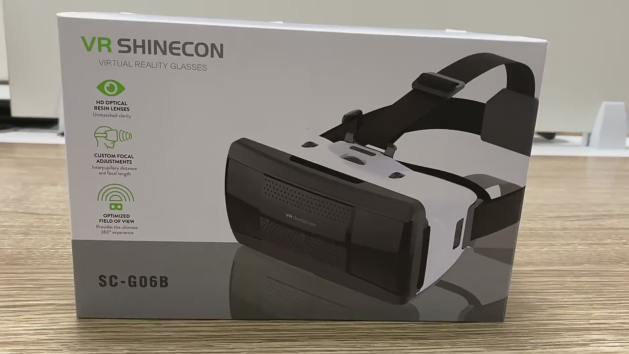 VRSHINECON G06B+B01 Handle VR Glasses Phone 3D Virtual Reality Game Helmet Head Wearing Digital Glasses