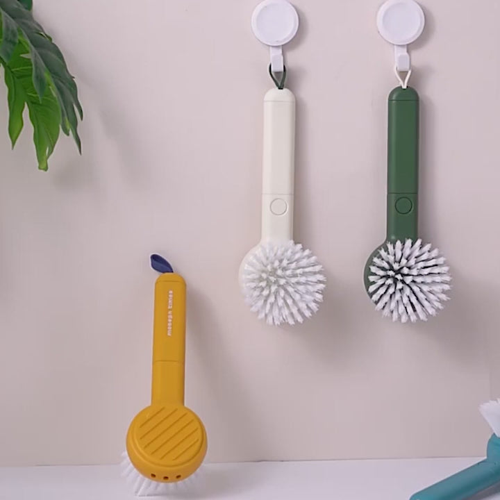 Multifunctional Fruit And Vegetable Cleaning Brush(Yellow)