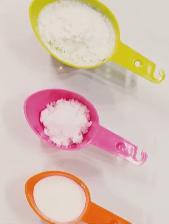 kn7600 9 in 1 Colorful Pointed Plastic Measuring Spoon Measuring Cup Baking Tool Set