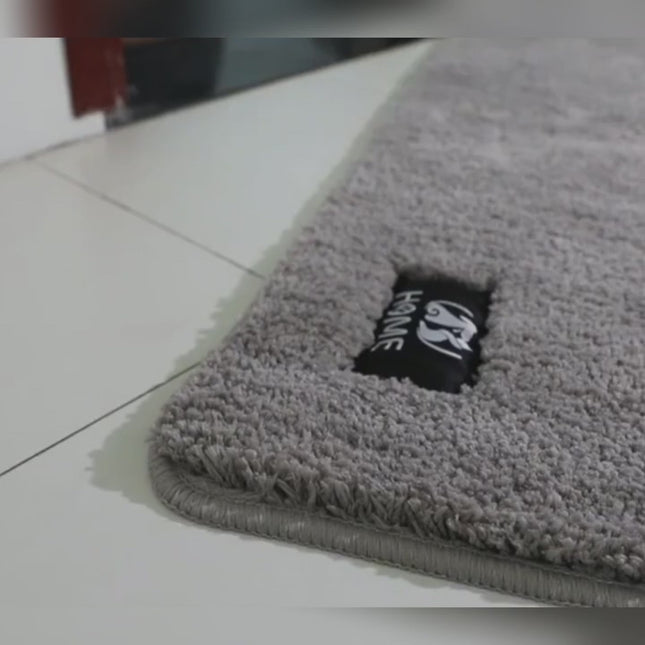Bathroom Toilet Absorbent Bath Mat Carpet Bedroom Non-slip Foot Pad, Size:40x60cm(Gray)